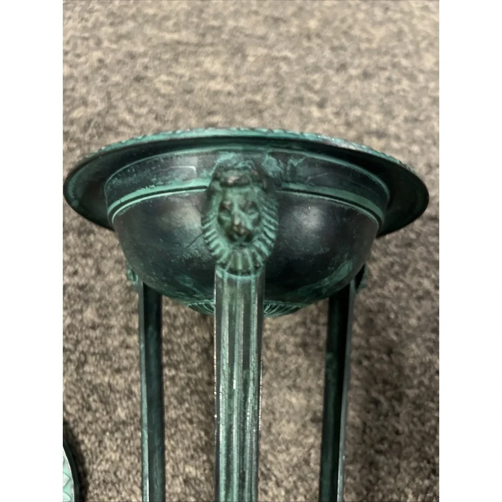 Oscar Bach Style Neoclassical Footed Bronze Censer